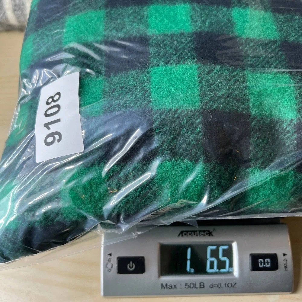 VTG 80s Woolrich Wool Flannel Shirt Men L Green Black Buffalo Plaid CPO Shacket